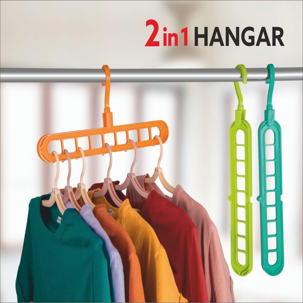 2 in 1 Hanger Master: Versatile Dual-Function Closet Organizer