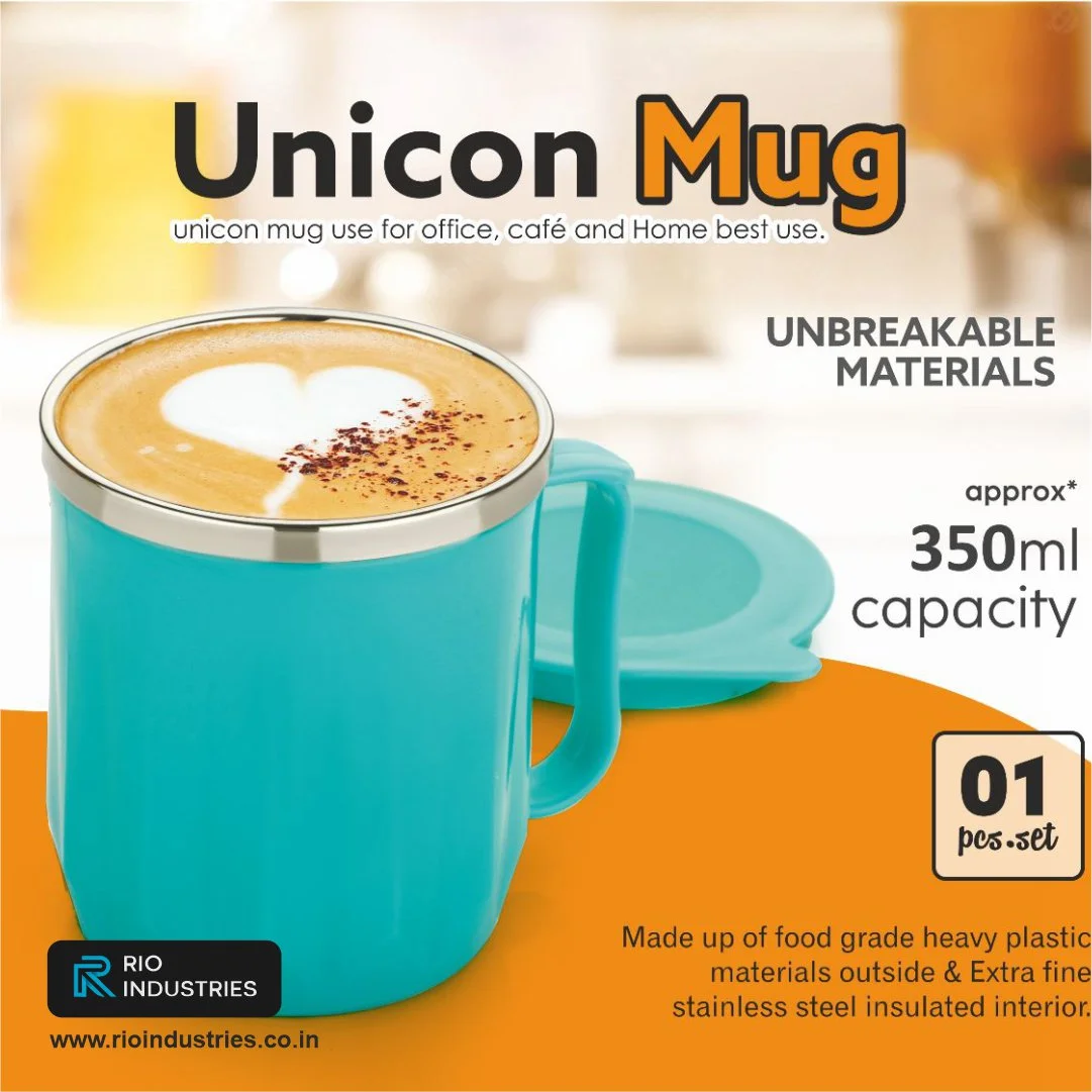 Rio industries Unbreakable material unicorn mug